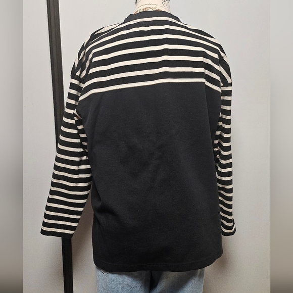 Marc by Marc Jacobs Monochrome Striped Dreamy Rhea Print Sweatshirt - Picture 3 of 5